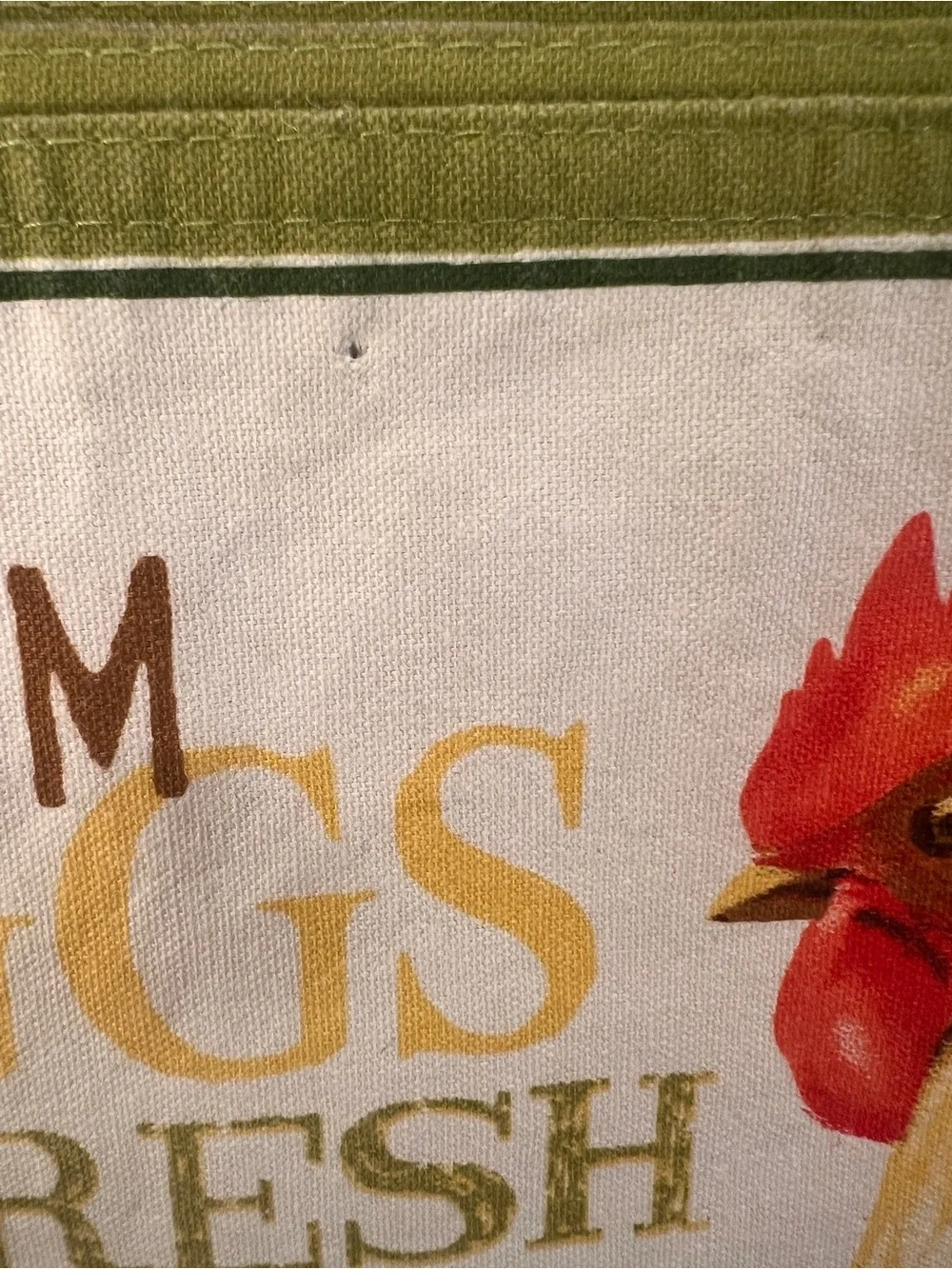 Farm Eggs Fresh Rooster Placemats Set of 4 100% Cotton Farmhouse